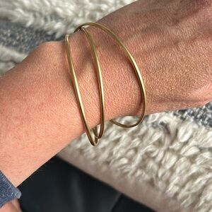 Gold plated bangles
